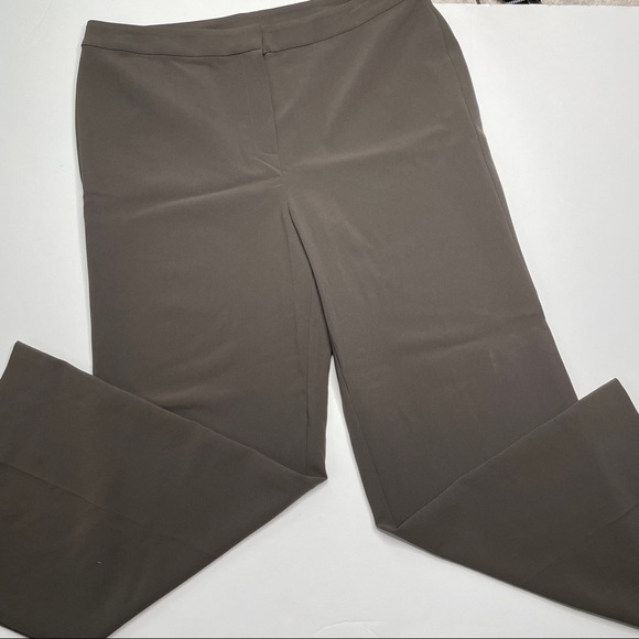 St. John Light Brown / Grey Wide Leg Pants Size 12 - Picture 4 of 10